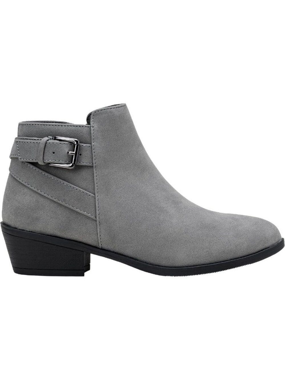 Stylish Women's Short Ankle Boots, Low Heel Round Toe Western Booties for Fall
